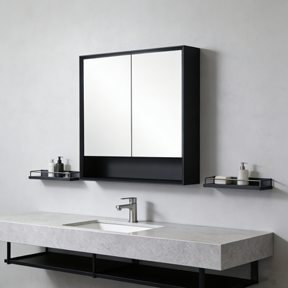 PVC Shaving Cabinet – Modern Bathroom Storage 600–1500mm