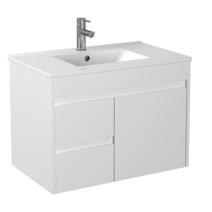 Wall Hung White Polyurethane PVC Standard Vanity 600-1800mm