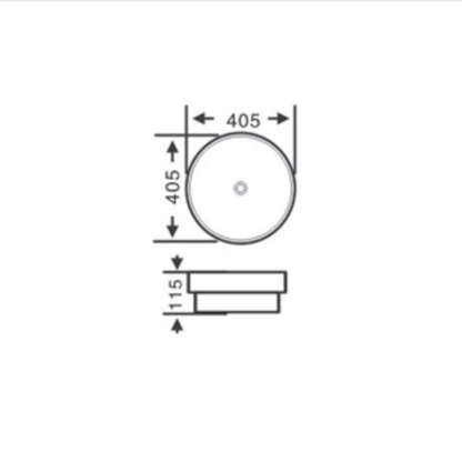 Insert Basin 405*405*115mm LH-BS48-405