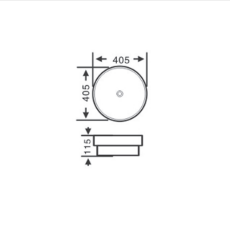 Insert Basin 405*405*115mm LH-BS48-405
