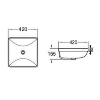 Insert Basin 420*420*155mm