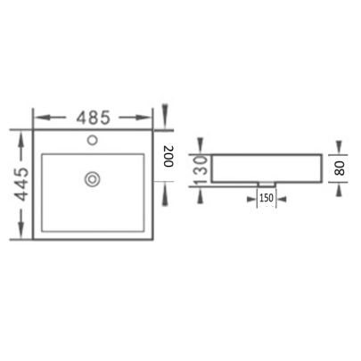 Insert Basin 485*445*130mm