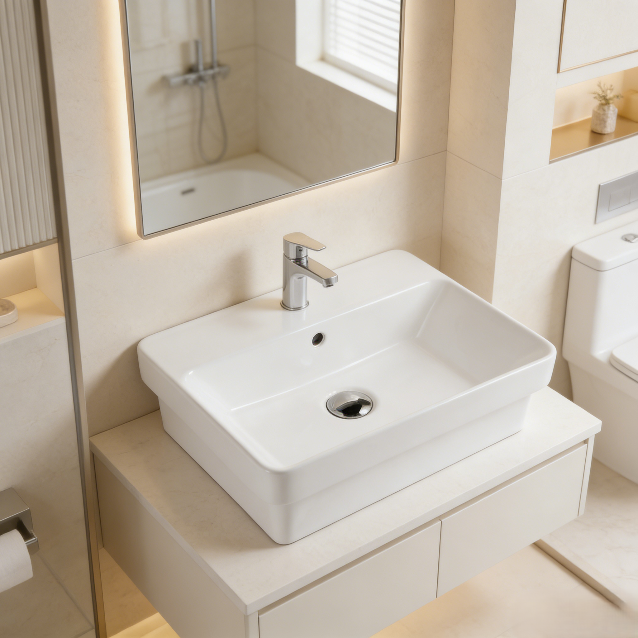 Insert Basin with tap hole 495*400*150mm