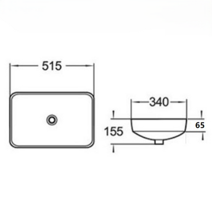 Insert Basin 515*340*155mm