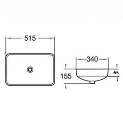 Insert Basin 515*340*155mm