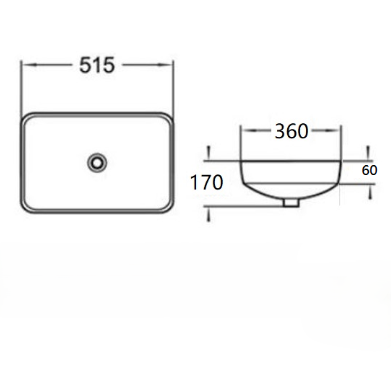 Insert Basin 515*360*170mm