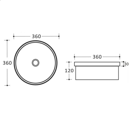Insert Basin 360*360*120mm