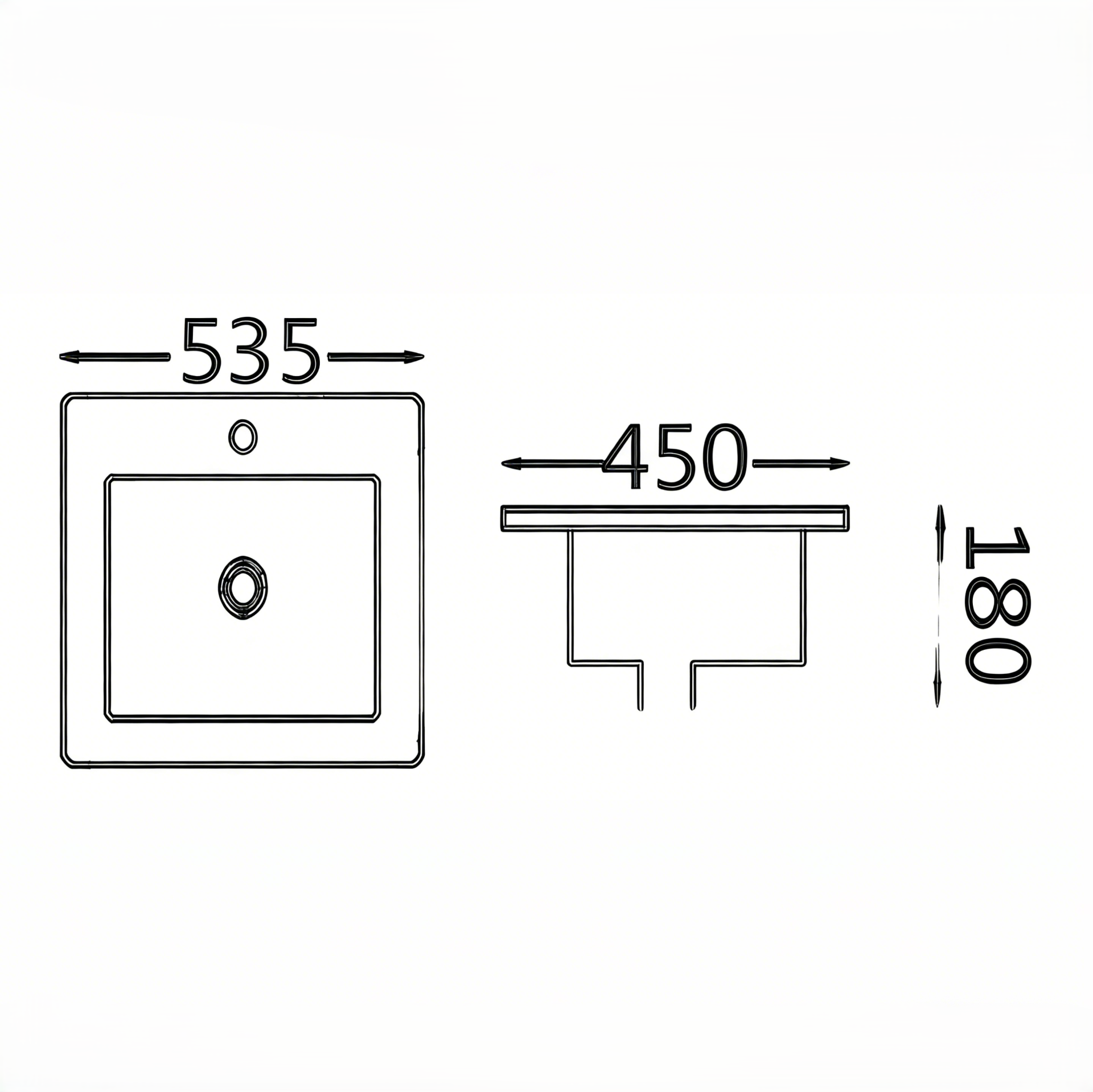 Insert Basin 535*450*180mm