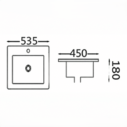 Insert Basin 535*450*180mm