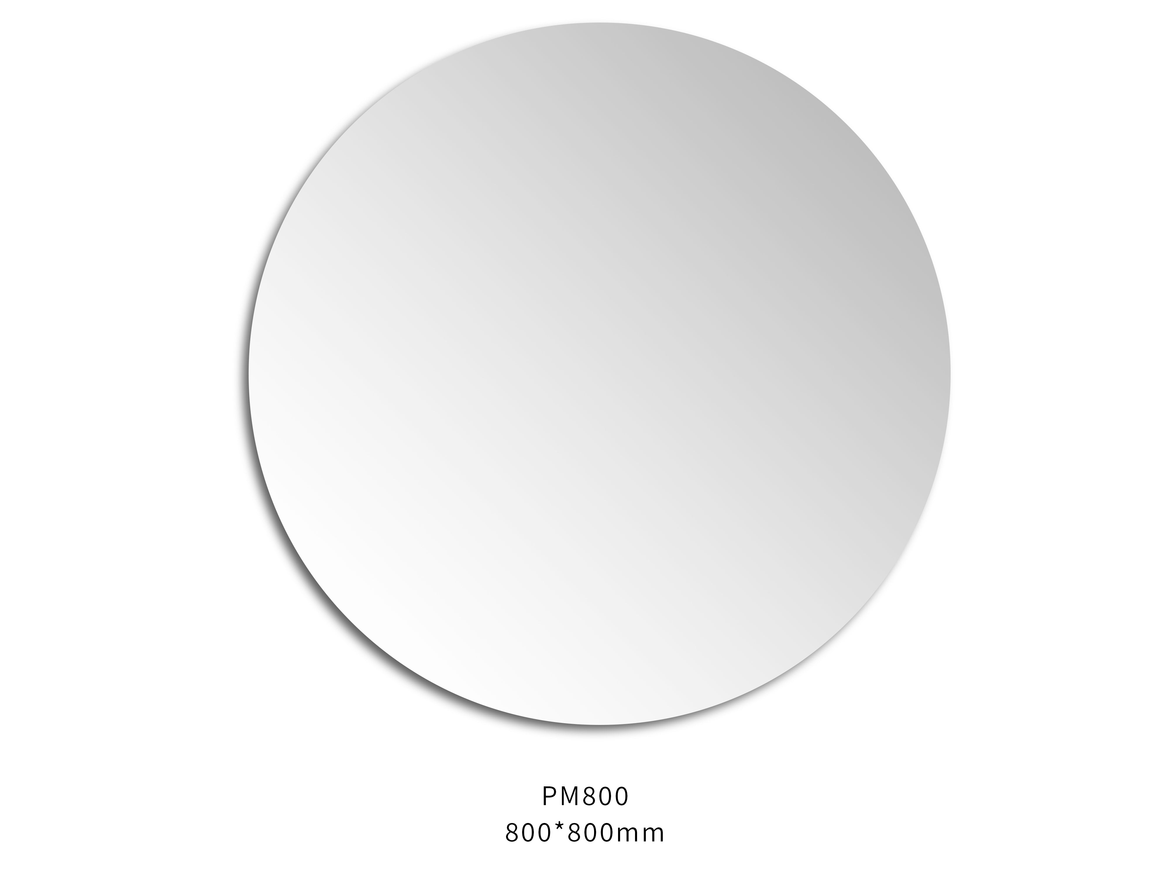 800×800mm Round Pencil Edge Bathroom Mirror – Plain Wall Mounted