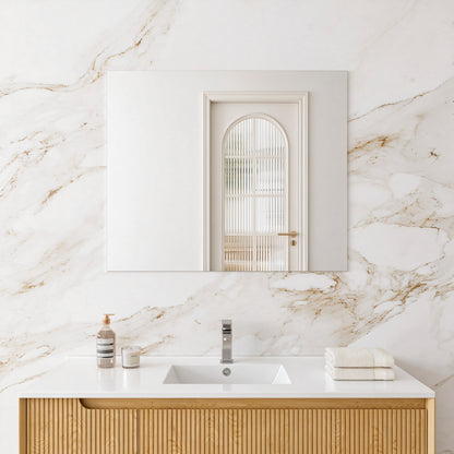 Jasper Rectangular Frameless Pencil Edge Plain Mirror 450-1500mm