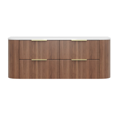 CETO Artis Wall-Hung PVC Curved Cabinet with Soft-Close Drawers 600/750/900/1200/1500
