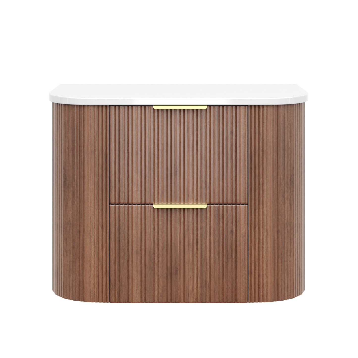 CETO Artis Wall-Hung PVC Curved Cabinet with Soft-Close Drawers 600/750/900/1200/1500