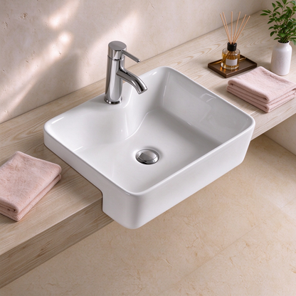 Semi Recess Basin 480*370*130mm