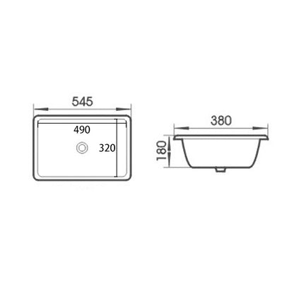 Under Counter Basin 545*380*180mm