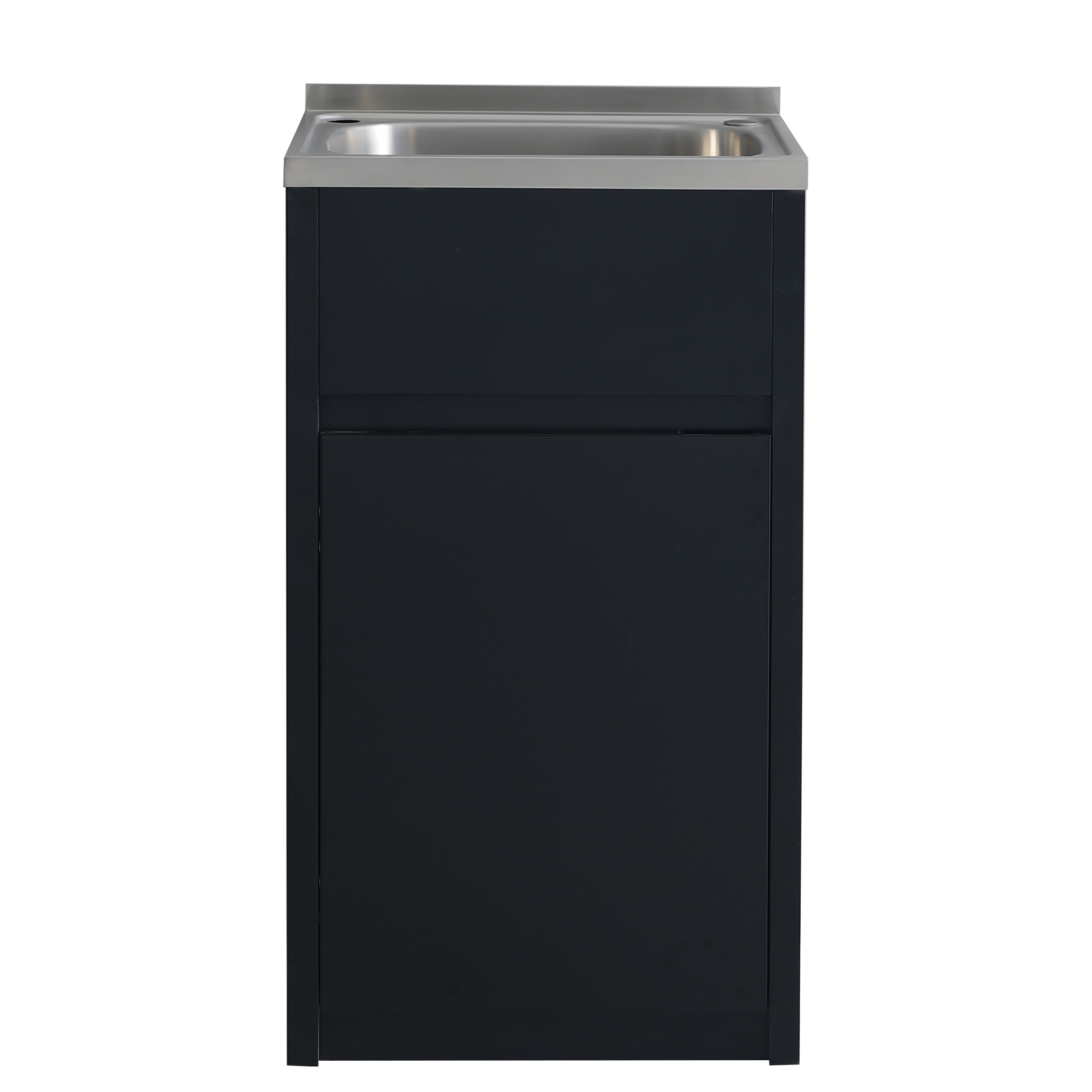 Stainless Laundry Sink with PVC Matte Black Cabinet PPLT455 /PPLT600 -MB