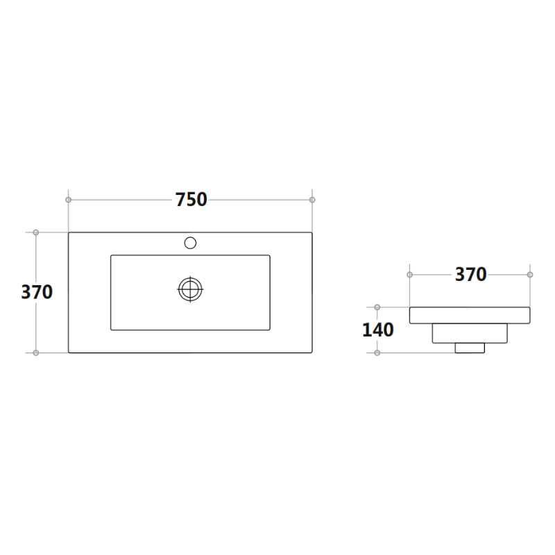 Marble Top 600-1200mm