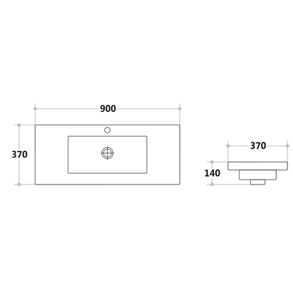 Marble Top 600-1200mm