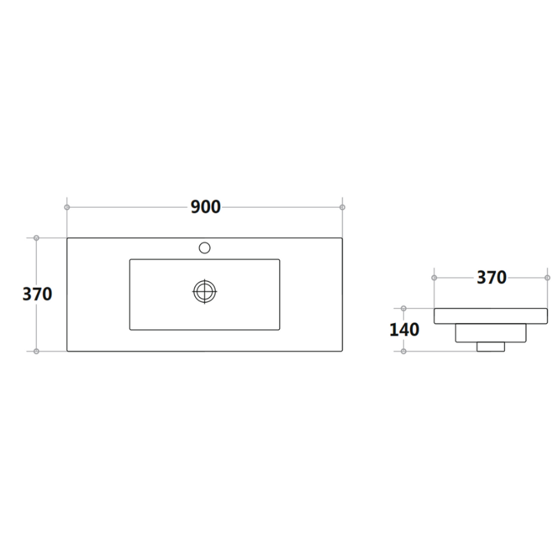 Marble Top 600-1200mm