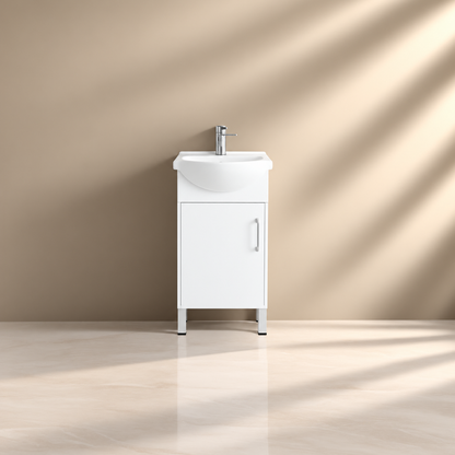 Polyurethane MDF Slim Floor Vanity 450*360*870mm