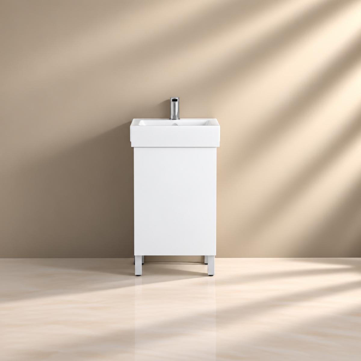 Polyurethane PVC Slim Floor Vanity 500*325*850mm