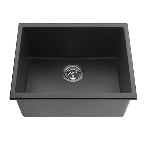 Quartz Undermount Kitchen Sink 550*450*215mm(Matte Black/Matte White)