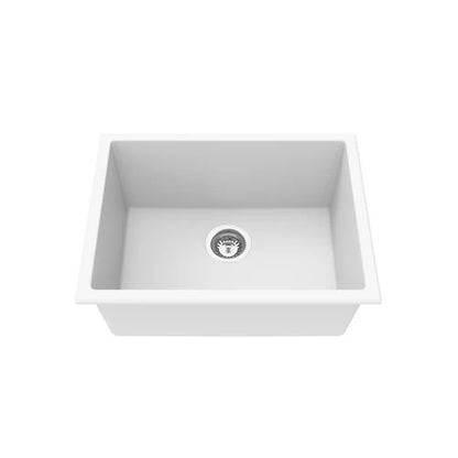 Quartz Undermount Kitchen Sink 550*450*215mm(Matte Black/Matte White)