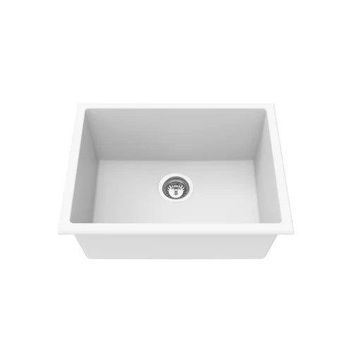 Quartz Undermount Kitchen Sink 550*450*215mm(Matte Black/Matte White)