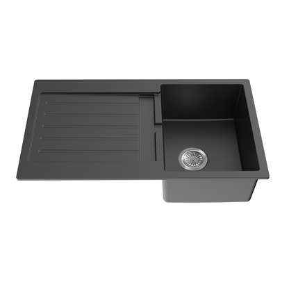 Quartz Top-mount Kitchen Sink 860*500*216mm