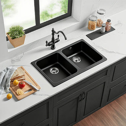 Quartz Top-mount Kitchen Sink 860*500*216mm