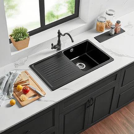 Quartz Top-mount Kitchen Sink 860*500*216mm