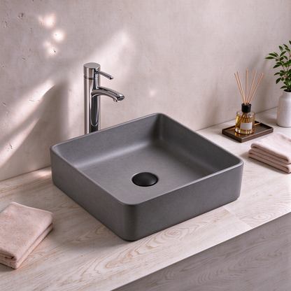 Above Counter Quartz Basin 380*380*128mm