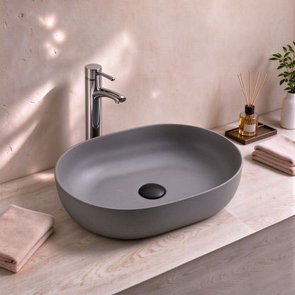 Above Counter Quartz Basin 508*361*140mm