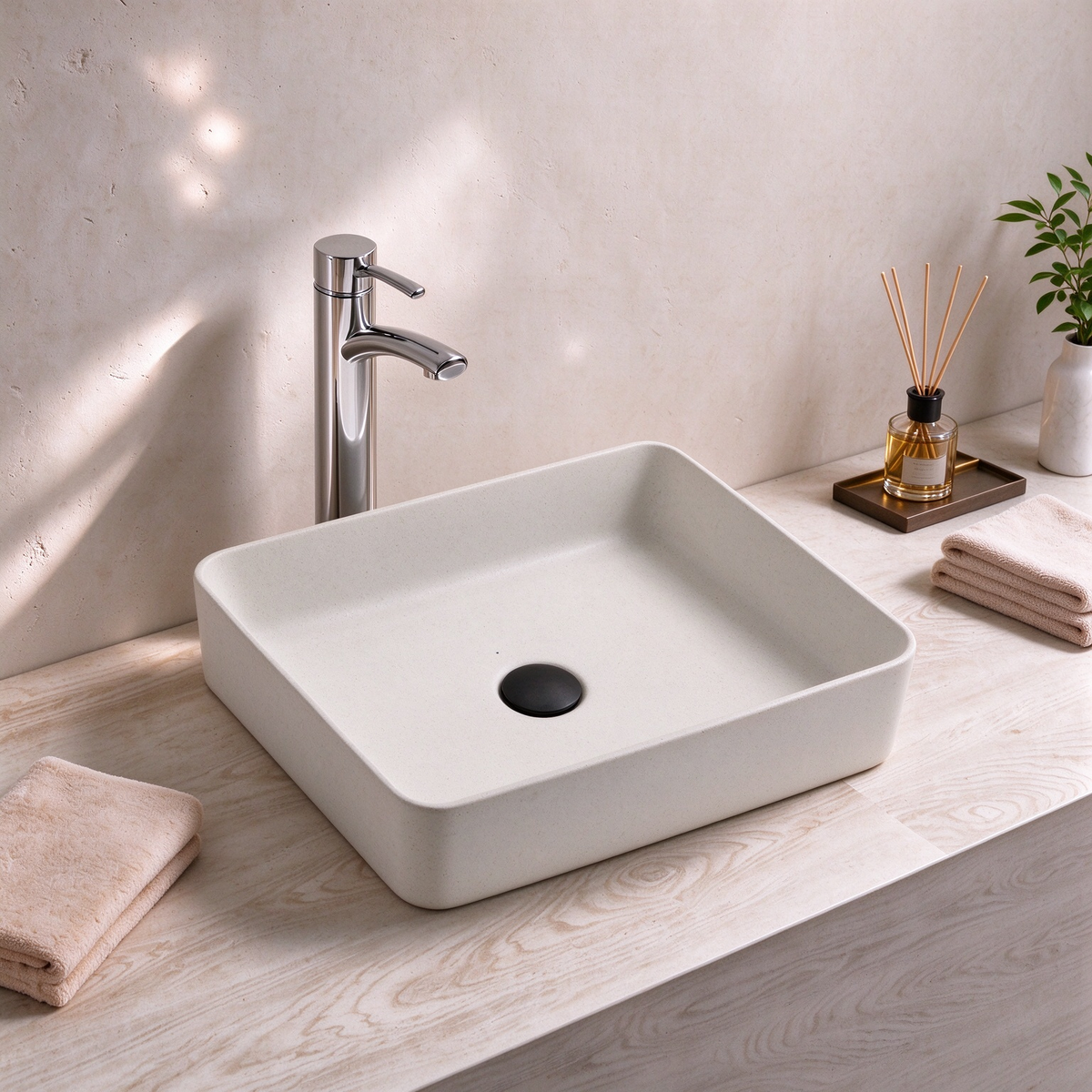 Above Counter Quartz Basin 600*400*140mm