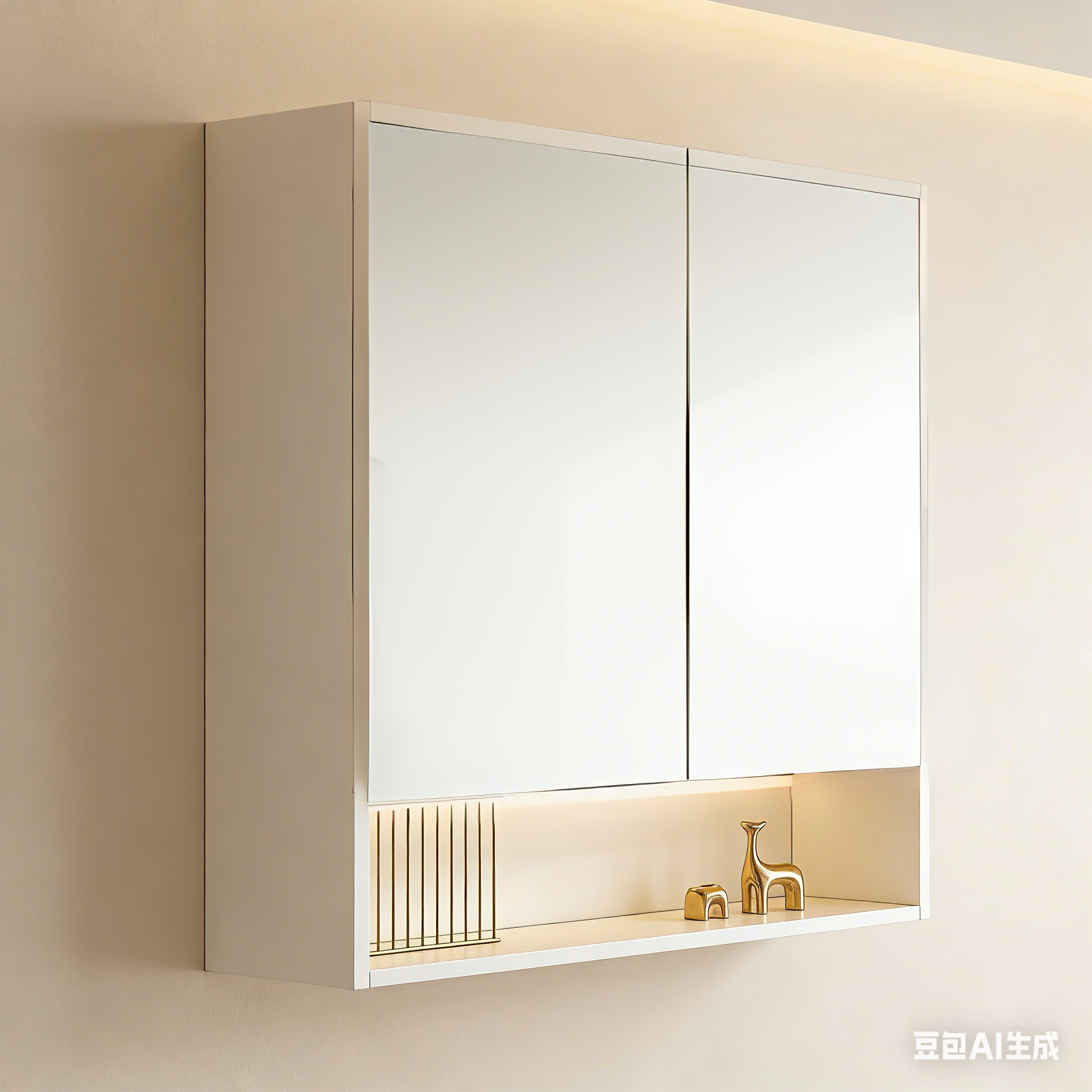 PVC Shaving Cabinet – Modern Bathroom Storage 600–1500mm