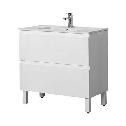 Vita Flux PVC Cabinet with U shape soft closing drawers with Leg 1200-1500mm