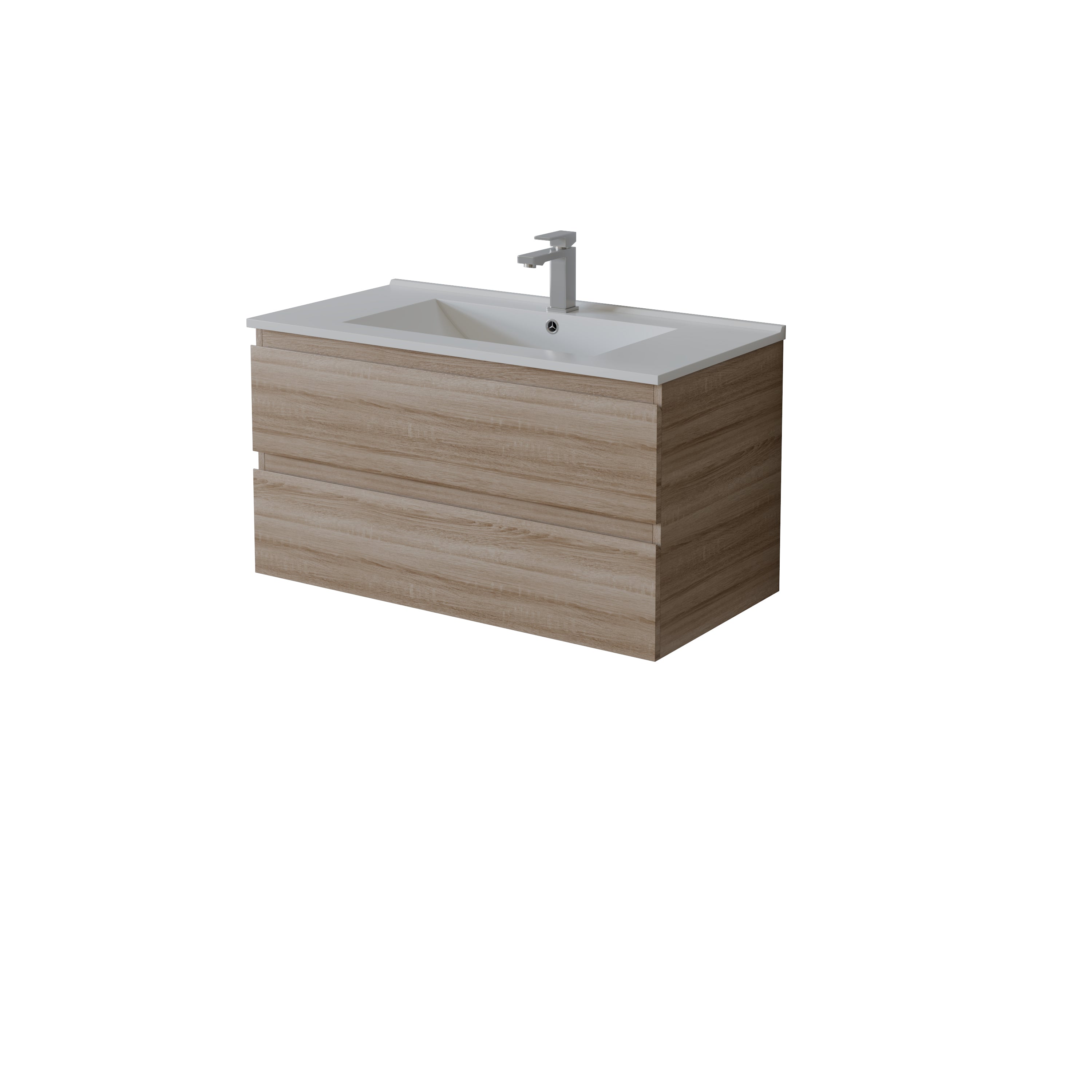 Vita Flux Wall-Mounted  PVC Cabinet with U shape soft closing drawers 600-900mm
