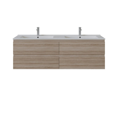 Vita Flux Wall-Mounted PVC Cabinet with U shape soft closing drawers 1200-1500mm