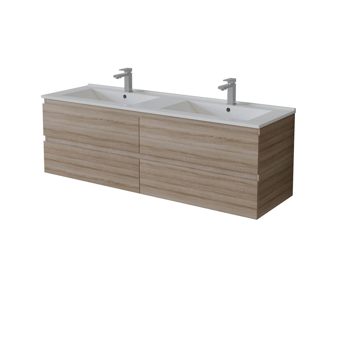 Vita Flux Wall-Mounted PVC Cabinet with U shape soft closing drawers 1200-1500mm