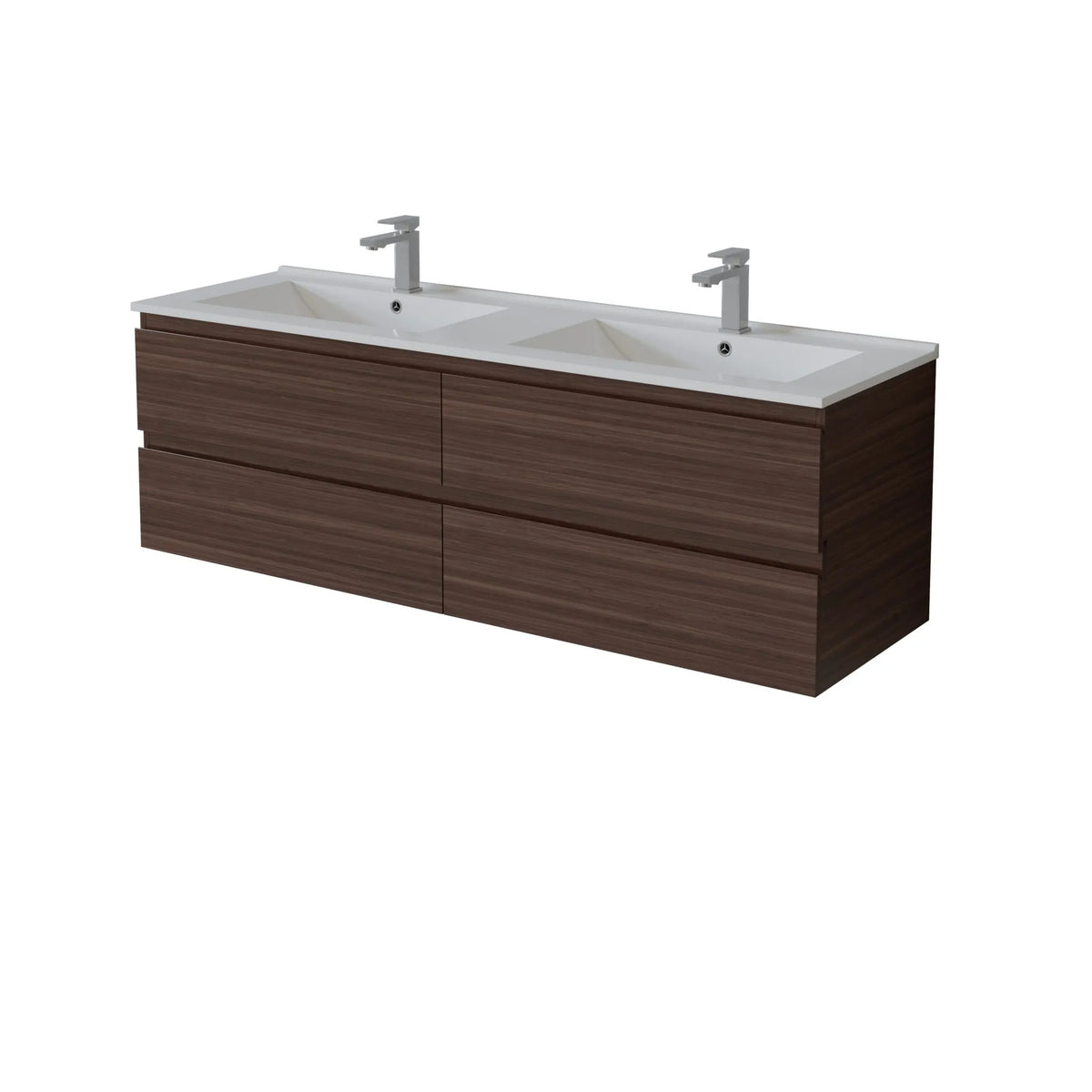 Vita Flux Wall-Mounted PVC Cabinet with U shape soft closing drawers 1200-1500mm