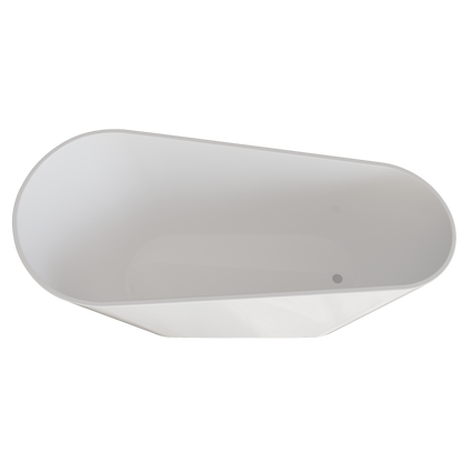 Selene Freestanding Bathtub, Gloss White, 1500mm / 1700mm, No Overflow, Plug & Waste Excluded