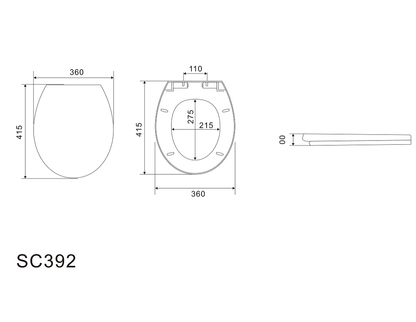 Toilet Cover For Model 009