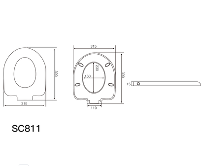 Toilet Cover Seat Cover For 600J