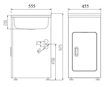 Stainless Steel Laundry Tub 305-600mm SLT305 /SLT390 /SLT455 /SLT5039 /SLT555 /SLT600