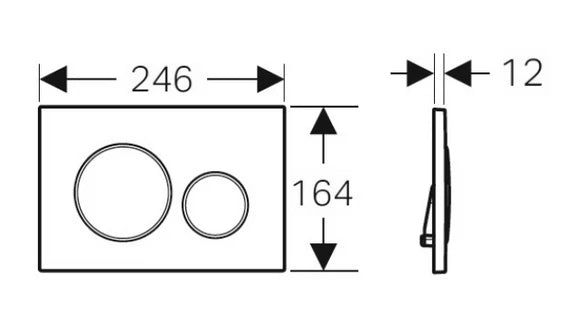 Geberit Toilet Button Chrome Plate