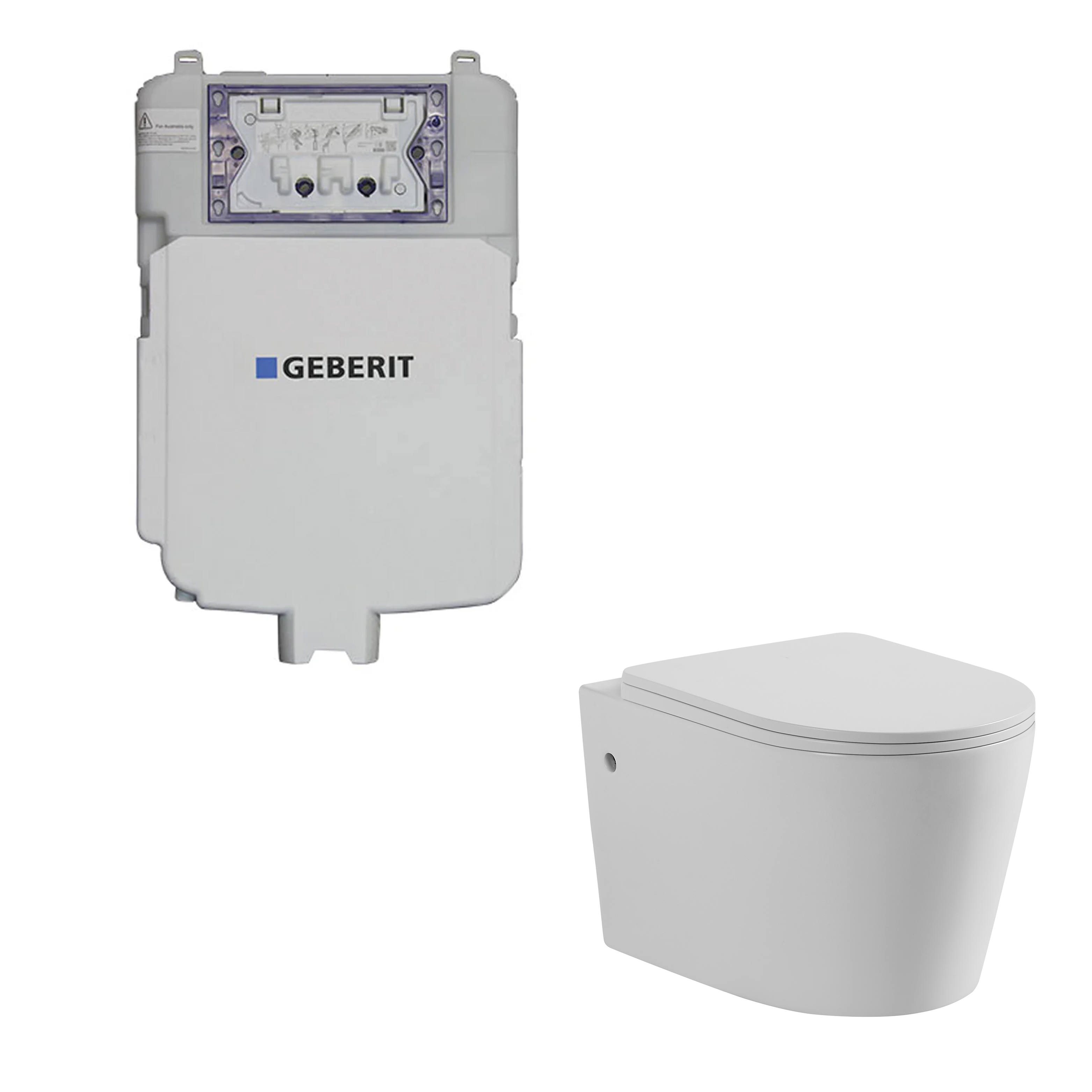 Rainia Concealed Wall-Hung Suite (Geberit)