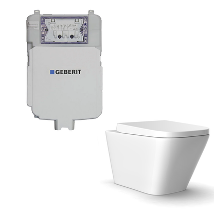 Flux Geberit inwall Wall-Mounted  Toilet Suite