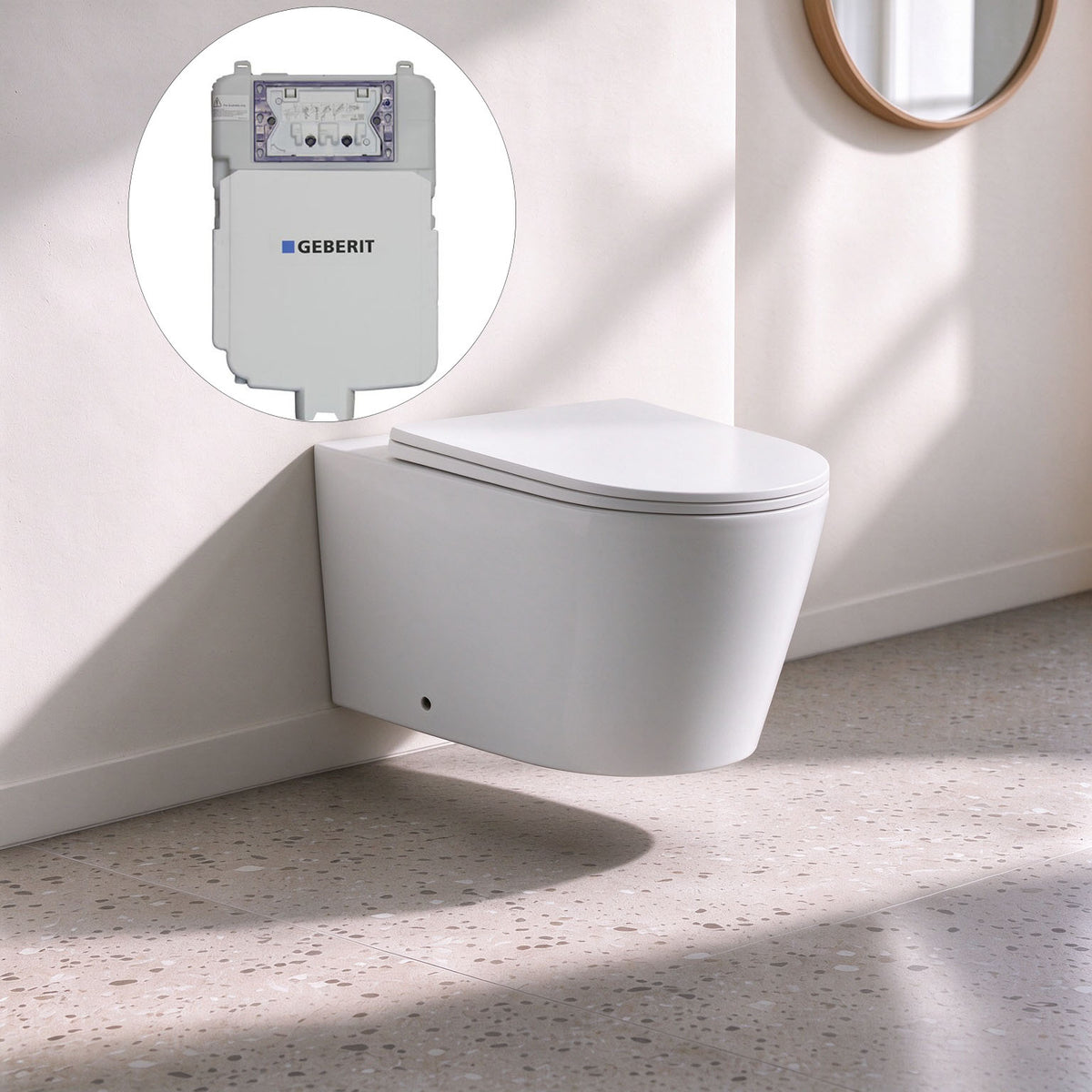 Avis Geberit inwall floor Wall Hung Toilet Suite