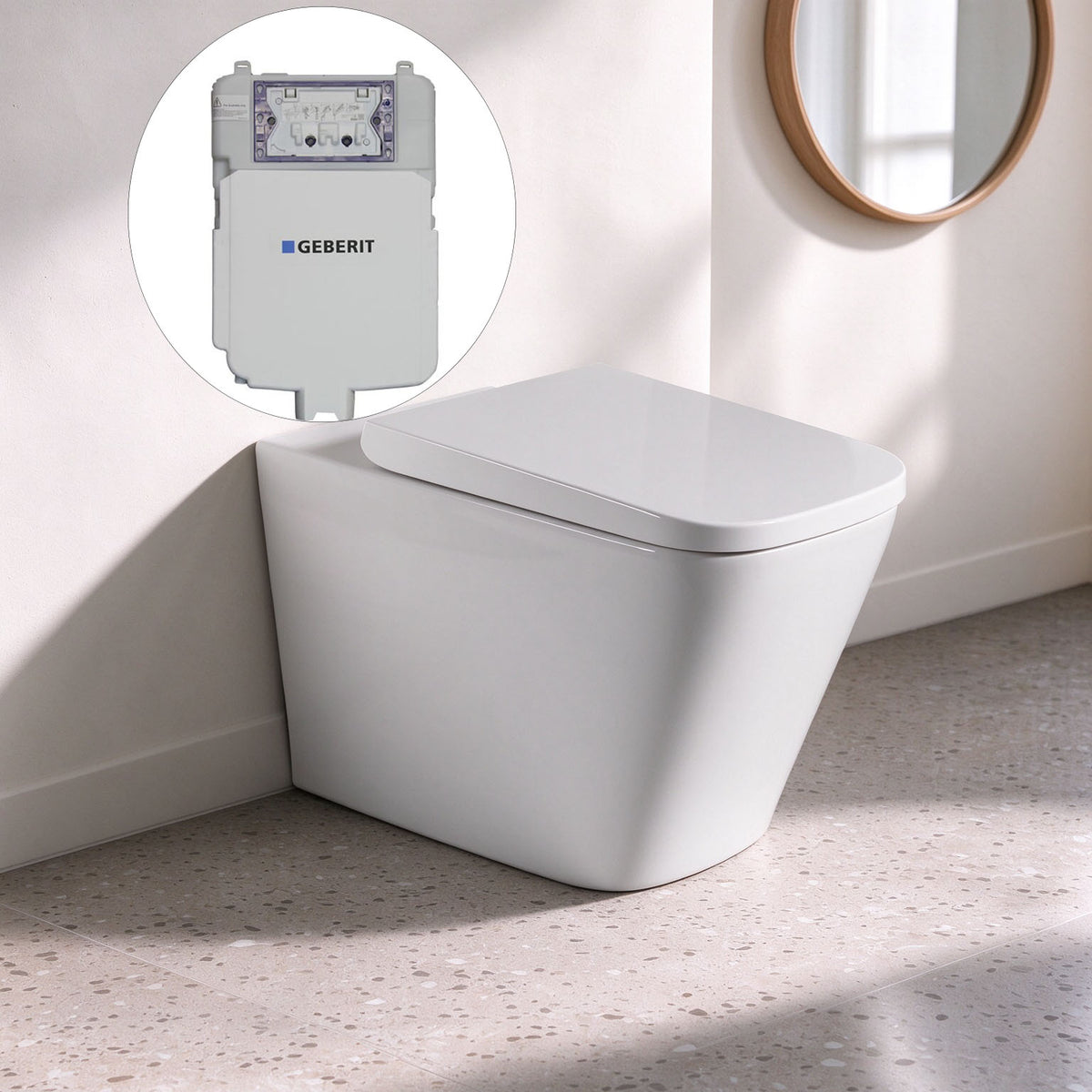 Flux Geberit inwall floor Toilet Suite