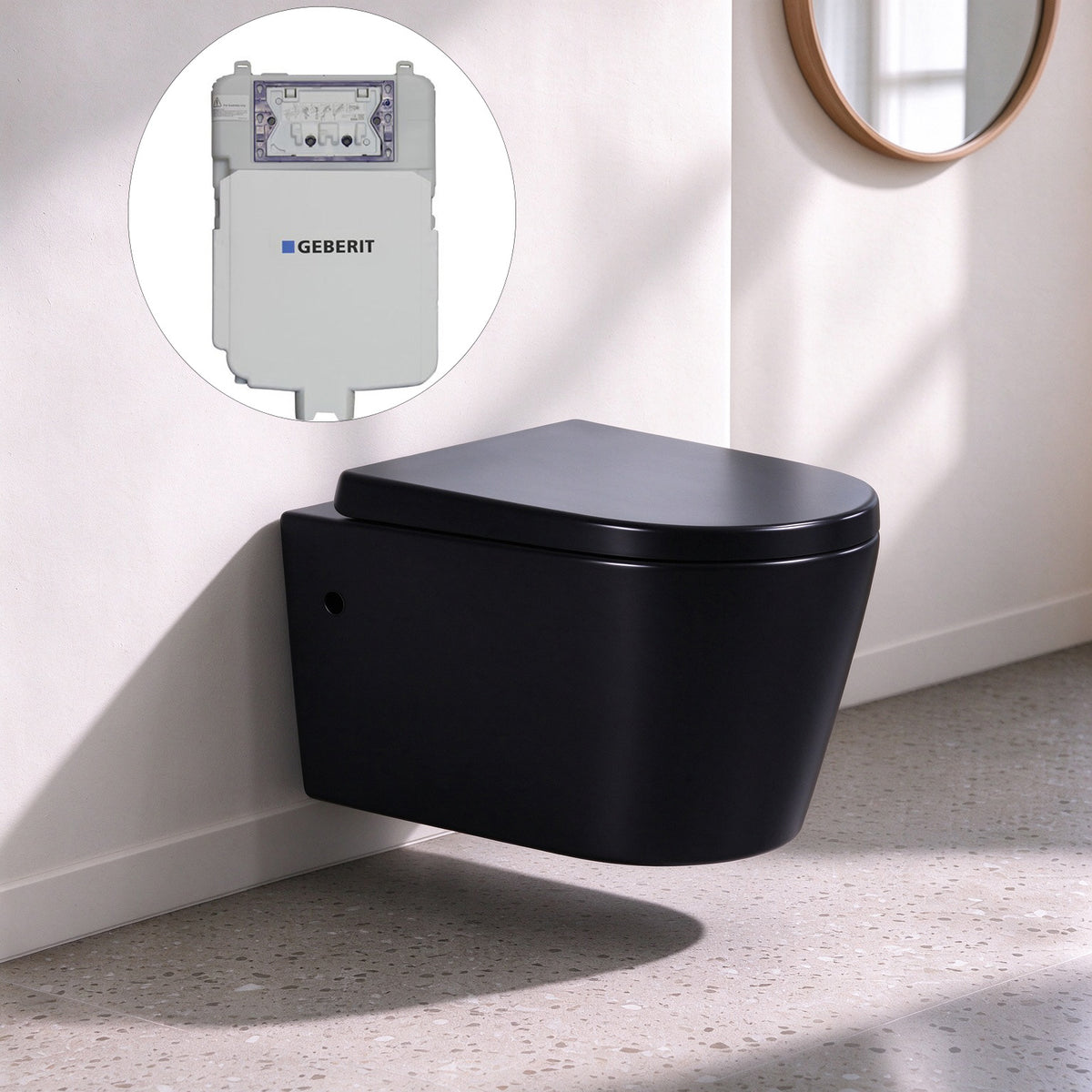 Flux Geberit inwall Wall-Mounted  Toilet Suite